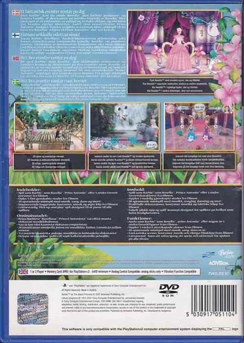 Barbie as the Island Princess - PS2 (B Grade) (Genbrug)